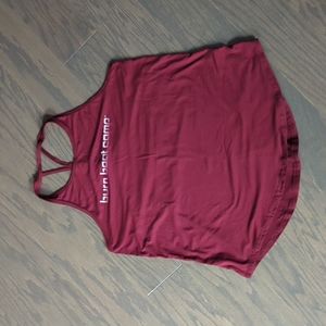 Maroon Burn Bootcamp tank top